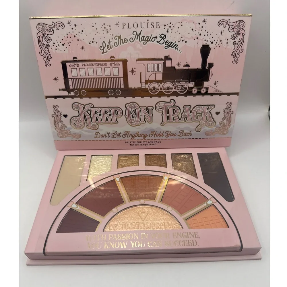 P Louise Keep On‎ Track Eye and Face Palette Warm Gold Brown Shimmer Matte BNIB